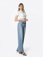 Load image into Gallery viewer, Glow Wide Leg Jean: Flying Monkey
