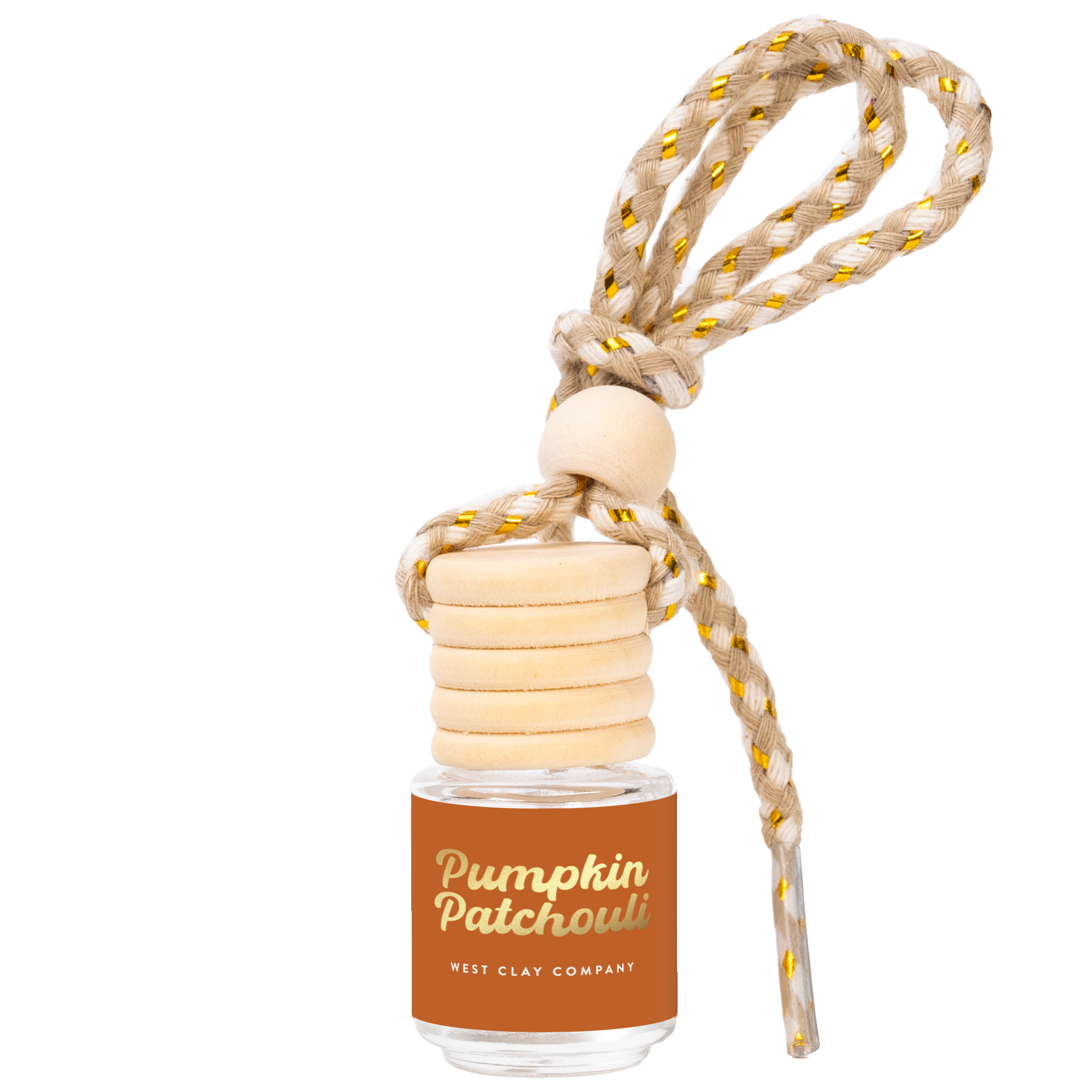 Pumpkin Patchouli Fall Hanging Car Air Freshener Diffuser