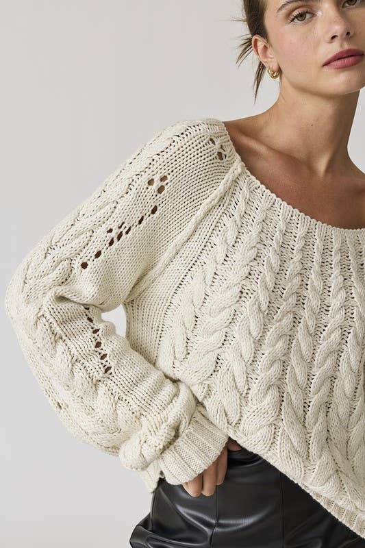 Leah Cable Sweater