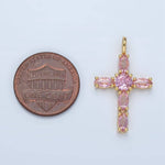 Load image into Gallery viewer, Marquise Cross Charm
