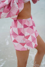 Load image into Gallery viewer, Gemma Patchwork Quilted Shorts -Sunkissed Coconut
