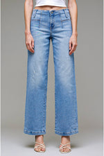 Load image into Gallery viewer, Logan Mid Rise Dad Jeans: Hidden Jeans
