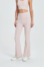Load image into Gallery viewer, Athena Sculpt Flare Yoga Pants - Shell Pink
