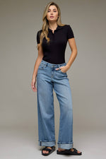 Load image into Gallery viewer, Nori Cuffed Denim: Hidden Jeans
