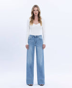 Load image into Gallery viewer, High Rise Wide Leg Jean - Vervet
