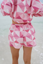 Load image into Gallery viewer, Gemma Patchwork Quilted Shorts -Sunkissed Coconut
