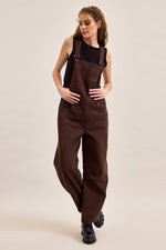Load image into Gallery viewer, Mocha Overall: Hidden Jeans
