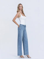 Load image into Gallery viewer, Understanding Mid Rise Trouser Denim: Flying Monkey
