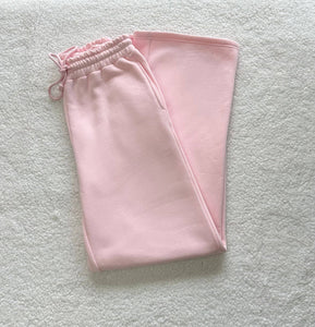 Sunkissed Coconut Flare Sweatpants - Light Pink