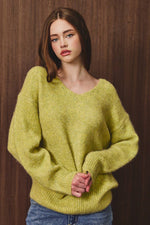 Load image into Gallery viewer, Chartreuse Sweater
