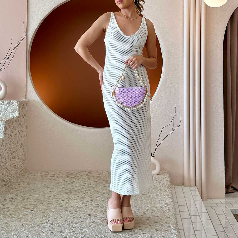 Isla Lavender Handbag - Melie Bianco