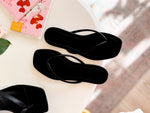 Load image into Gallery viewer, Tallulah Square Sandal - Black
