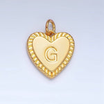 Load image into Gallery viewer, Initial Sunburst Heart Charm

