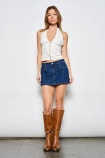 Load image into Gallery viewer, Gabby Denim Skort
