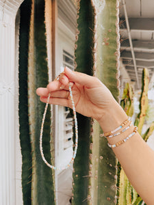 Playa Shell and Pearl Necklace