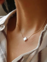 Load image into Gallery viewer, Freshwater Pearl Clover, Heart Necklace
