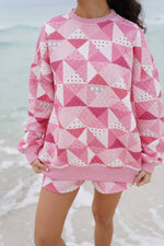 Load image into Gallery viewer, Gemma Patchwork Sweatshirt - Sunkissed Coconut
