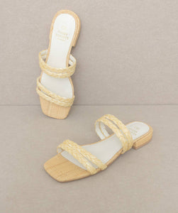 Elliott Raffia Sandal