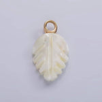 Load image into Gallery viewer, Seashell Leaf Charm
