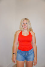 Load image into Gallery viewer, Petal Halter Cami - Red
