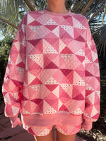 Load image into Gallery viewer, Gemma Patchwork Sweatshirt - Sunkissed Coconut

