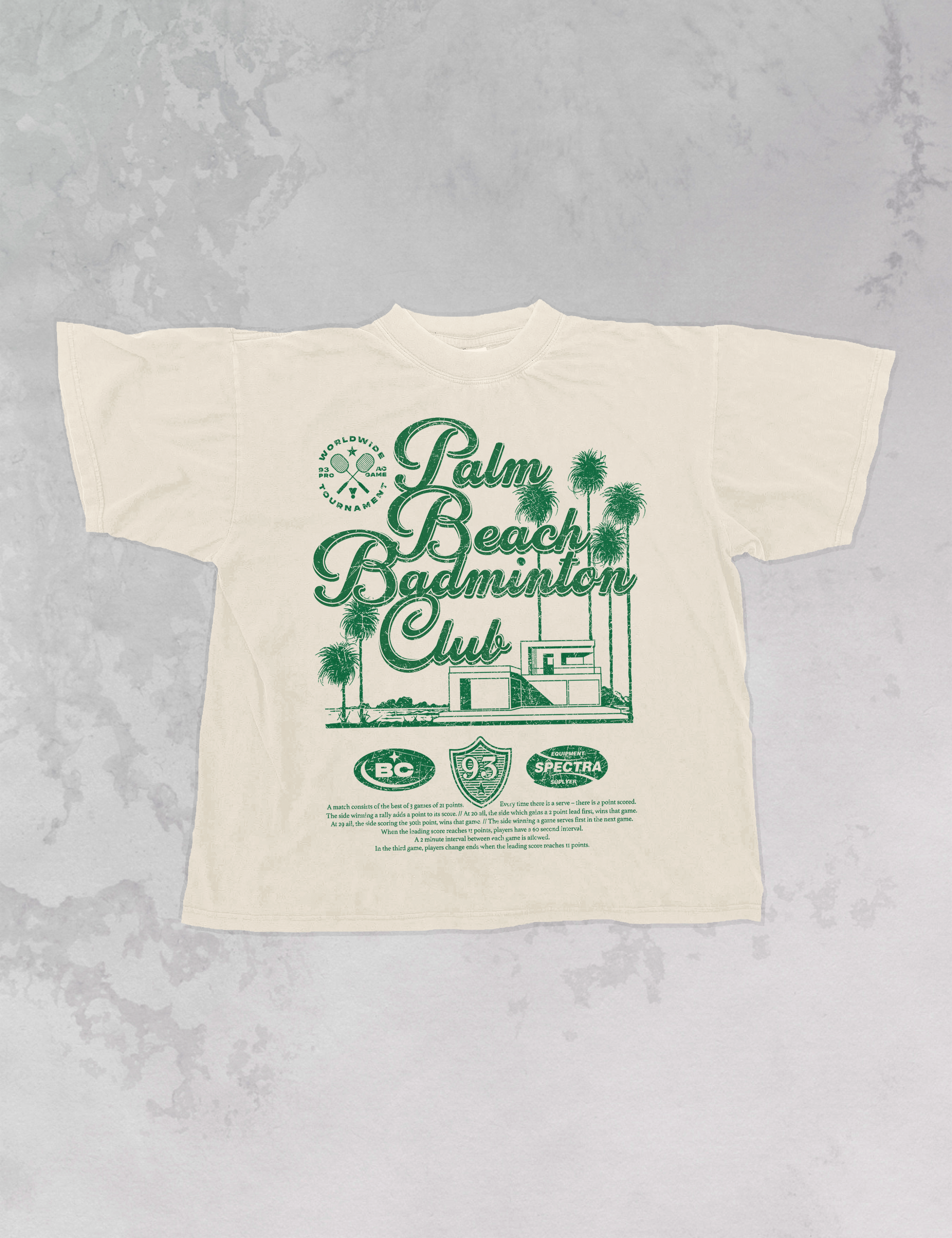 Palm Beach Badminton Club, Varsity Oversized TShirt