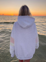 Load image into Gallery viewer, Jennie Quilted Embroidered Hoodie -Sunkissed Coconut
