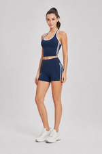 Load image into Gallery viewer, Annina Biker Shorts: Navy
