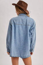 Load image into Gallery viewer, Demi Light Denim Shirt
