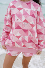 Load image into Gallery viewer, Gemma Patchwork Sweatshirt - Sunkissed Coconut
