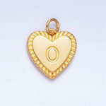 Load image into Gallery viewer, Initial Sunburst Heart Charm
