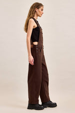 Load image into Gallery viewer, Mocha Overall: Hidden Jeans
