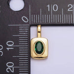 Load image into Gallery viewer, Emerald Oval Charm
