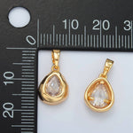 Load image into Gallery viewer, Teardrop Bezel Charm - Gold
