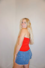 Load image into Gallery viewer, Petal Halter Cami - Red
