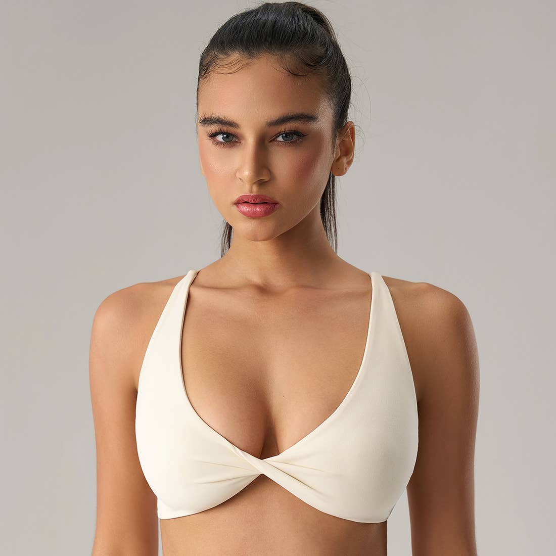 Prue Sports Bra Ivory