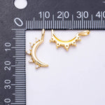 Load image into Gallery viewer, Sparkle Crescent Moon Charm
