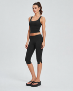Load image into Gallery viewer, Delina Capri Pants: Black
