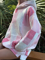 Load image into Gallery viewer, Margo Quilted Patchwork Hoodie -Sunkissed Coconut
