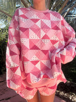 Load image into Gallery viewer, Gemma Patchwork Sweatshirt - Sunkissed Coconut
