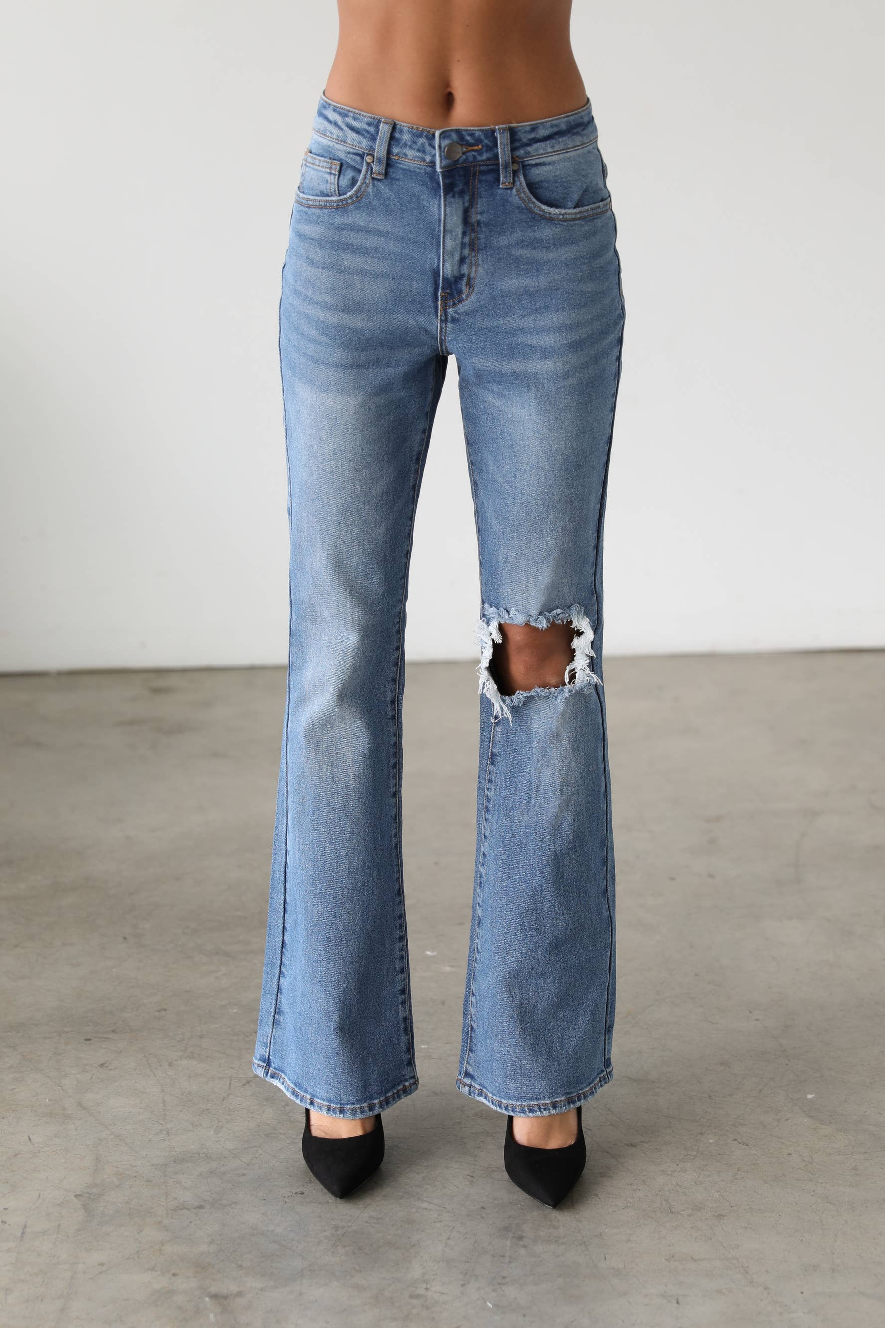 Ruby High Rise Flare Leg Denim