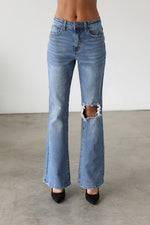 Load image into Gallery viewer, Ruby High Rise Flare Leg Denim
