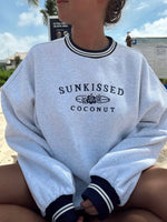 Load image into Gallery viewer, Preppy Crew Sweatshirt - sunkissedcoconut
