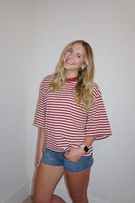 Load image into Gallery viewer, Marlowe Tee: Burgundy
