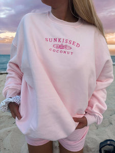 Sunkissed Coconut Sweatshirt - Light Pink