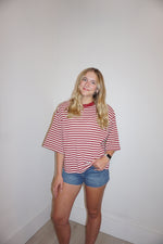 Load image into Gallery viewer, Marlowe Tee: Burgundy
