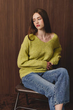 Load image into Gallery viewer, Chartreuse Sweater
