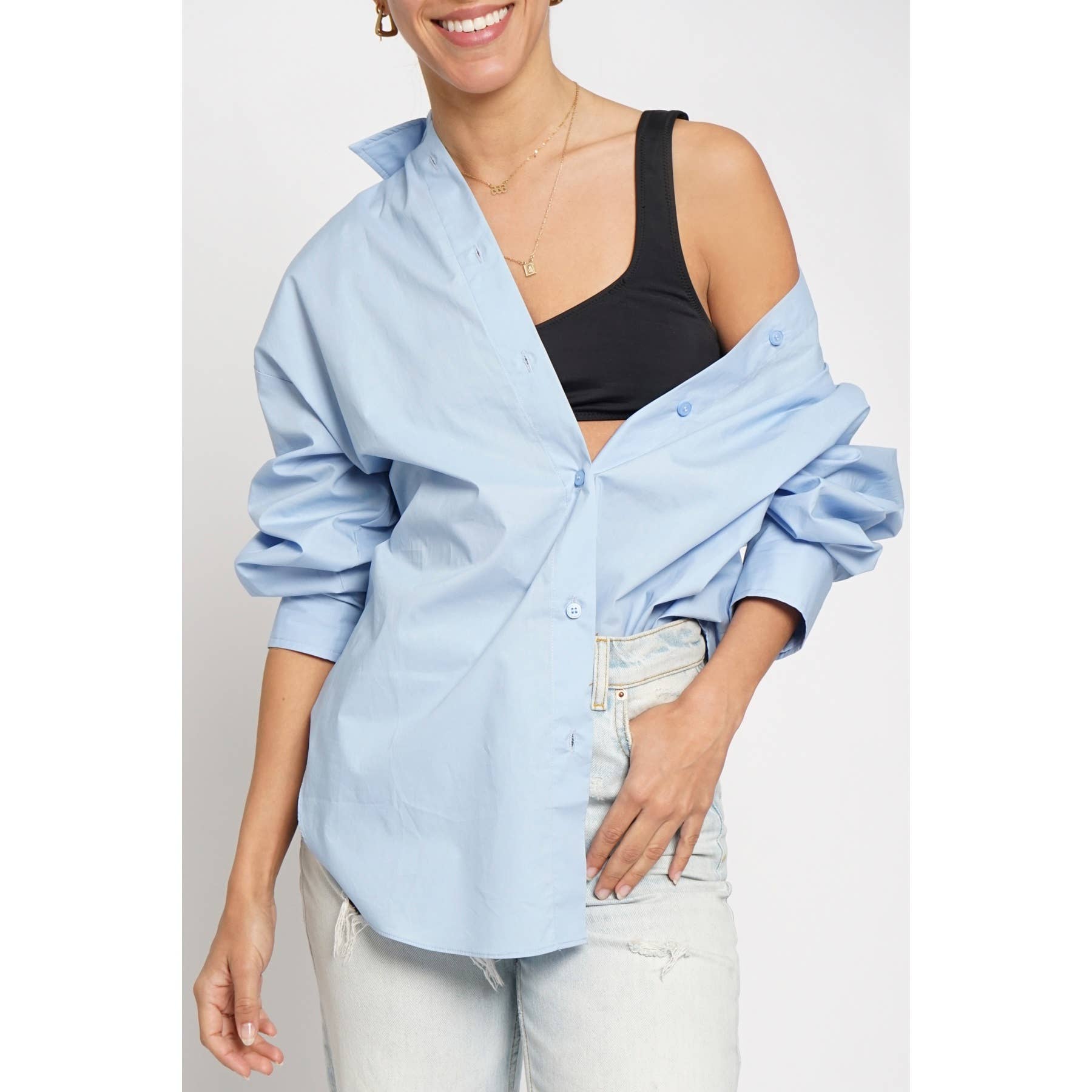 Matilda Button Down - Blue