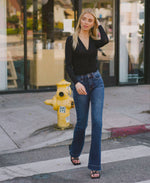 Load image into Gallery viewer, High Rise Trouser Bootcut Jean - Vervet
