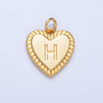 Load image into Gallery viewer, Initial Sunburst Heart Charm
